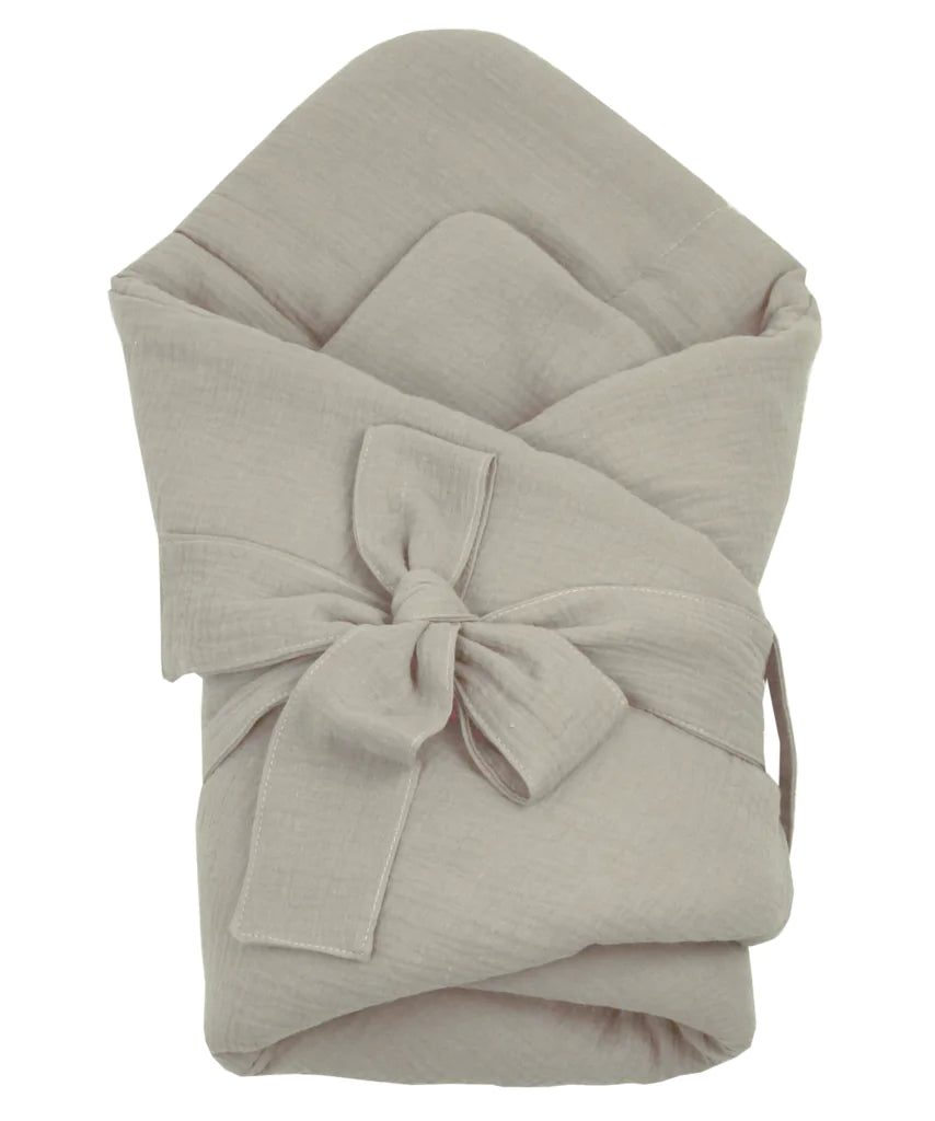 Baby Einschlagdecke  „Elegant” Beige