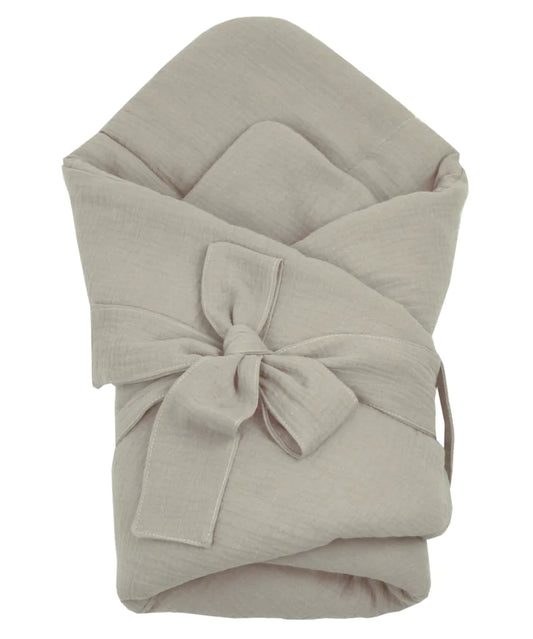 Baby Einschlagdecke  „Elegant” Beige