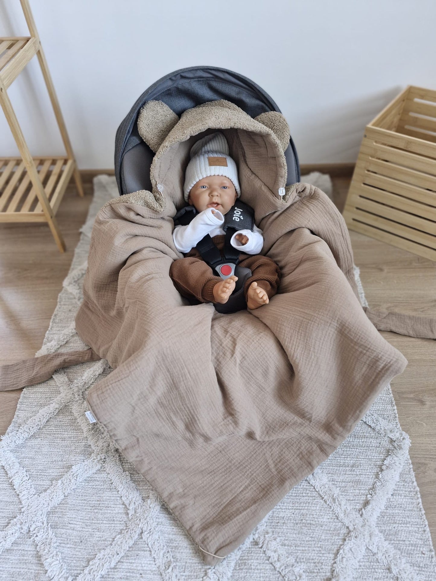 Premium-Autoschale-Decke Braun