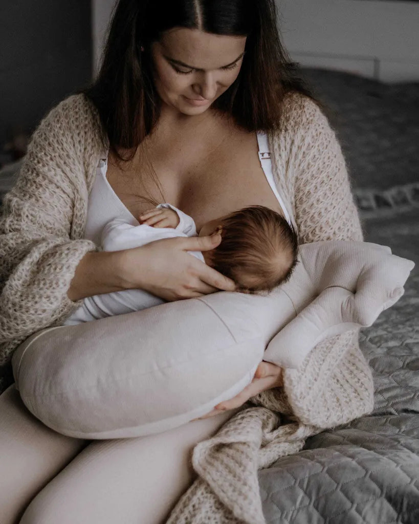 Nepto Babykissen-Samt Beige