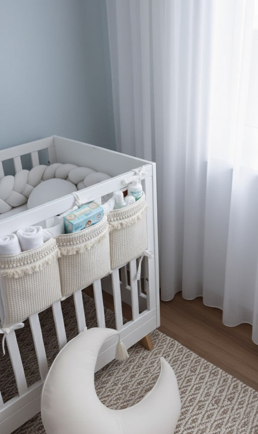 Bettorganizer Wafellpique Boho Ecru