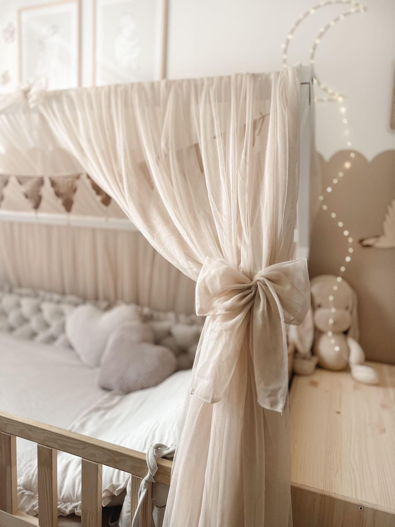 Vorhang-Set für Hausbetten-Rose Beige