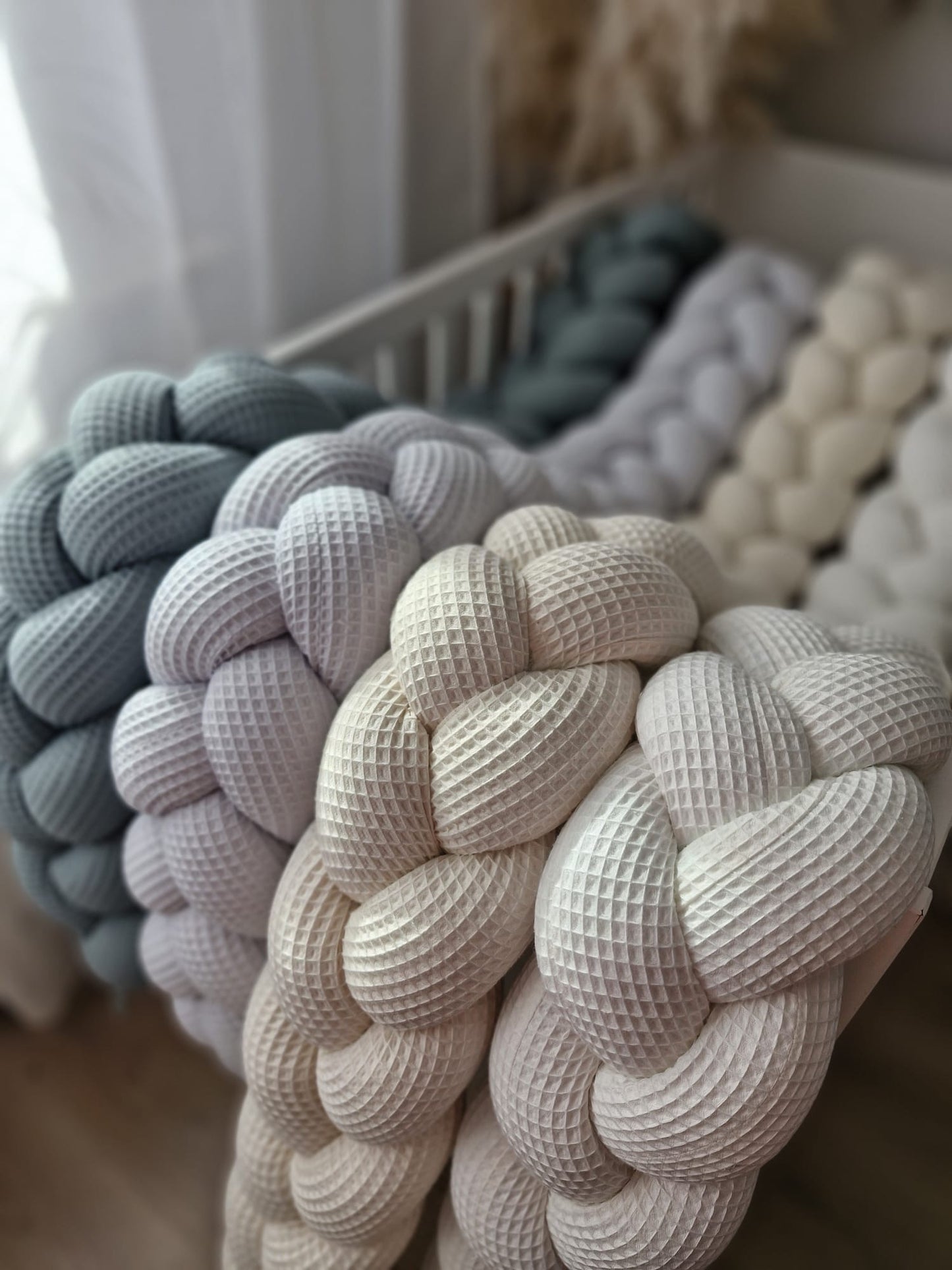 Bettschlange-Waffelpique 210cm - Khaki