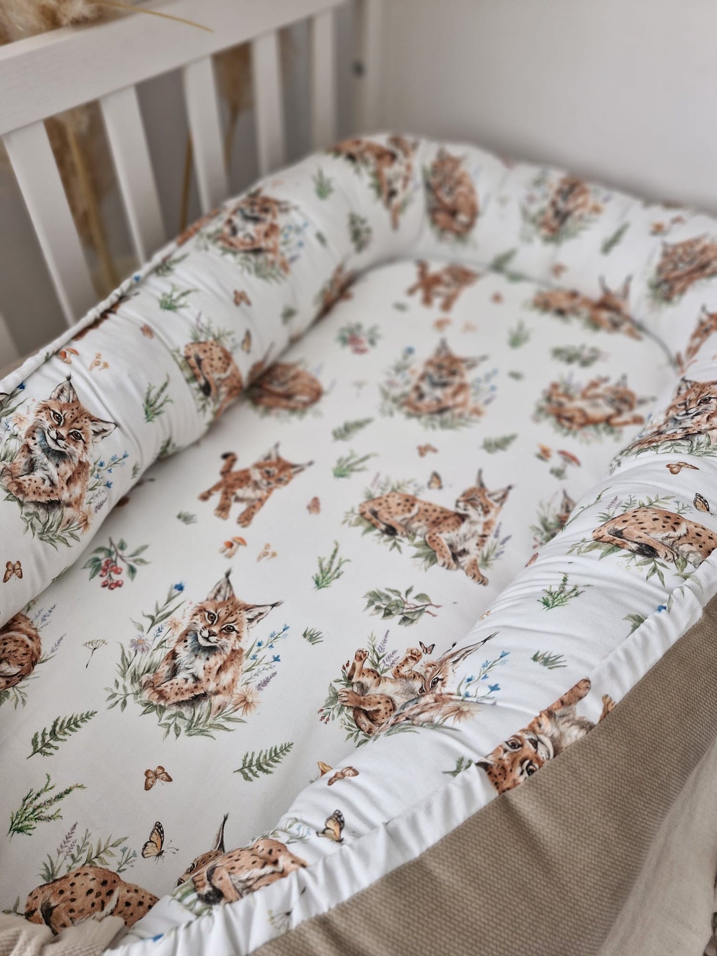 Luxus Babynest – mit bezauberndem Fuchs-Design
