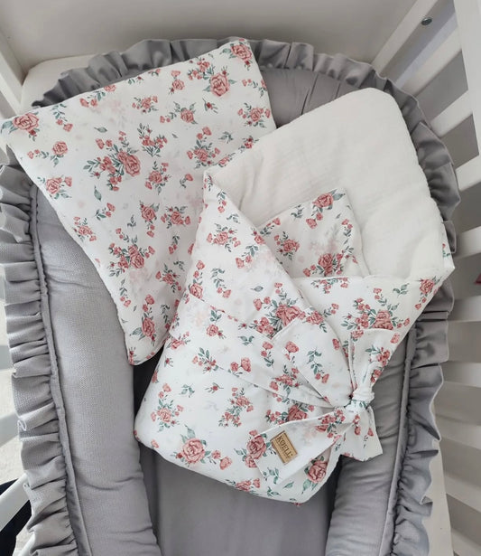 Babynest-Grau Samt