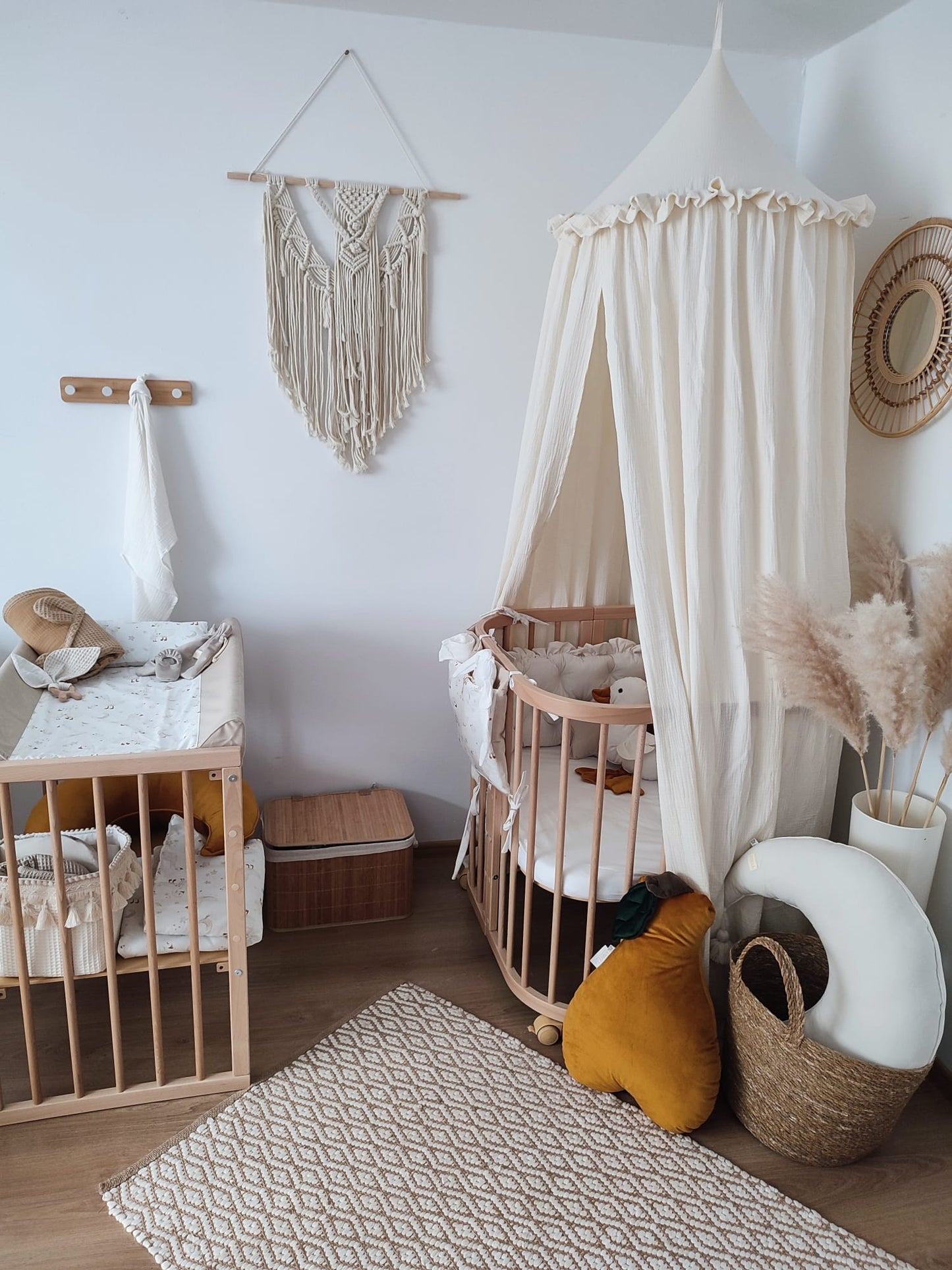 Baldachin-Musselin Ecru