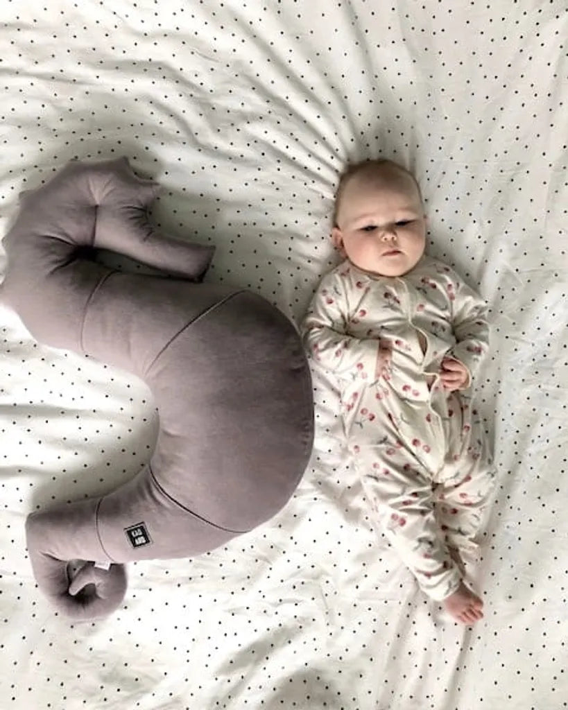 Nepto Babykissen-Samt Mokka