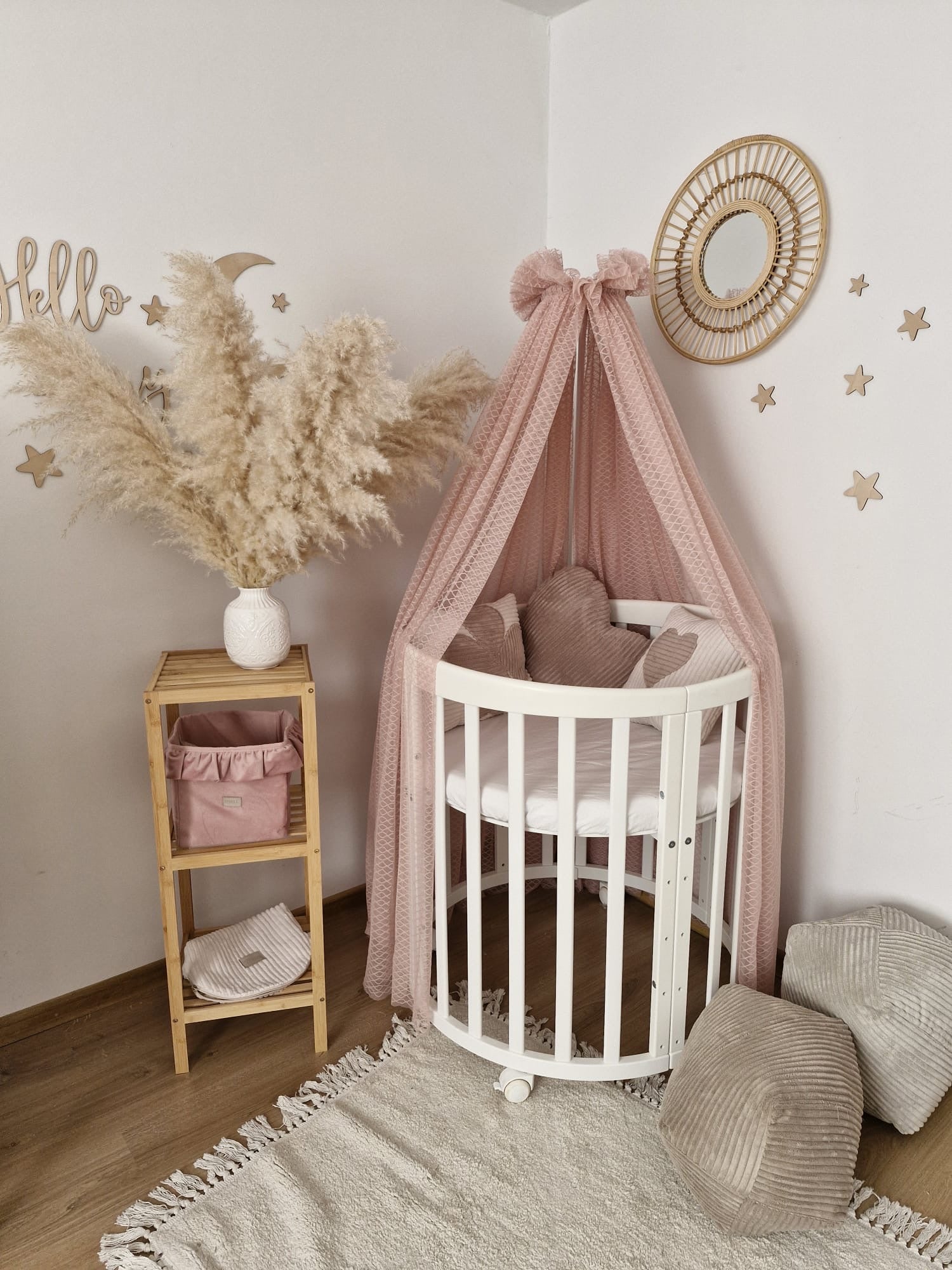 Betthimmel Vintage-Altrosa – Lovely Detail