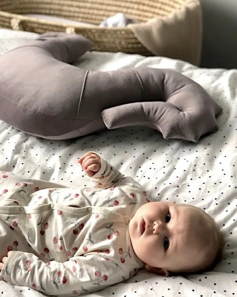 Nepto Babykissen-Samt Mokka