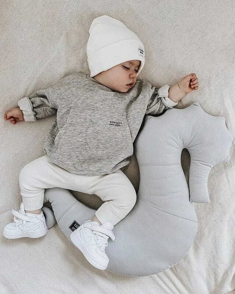 Nepto Babykissen-Samt Hellgrau