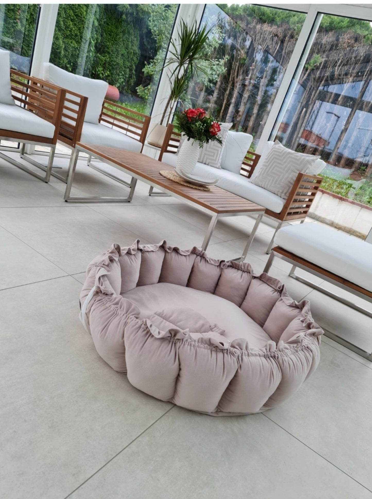Babynest 2in1-Latte inkl. ein Blattkissen - Lovely Detail