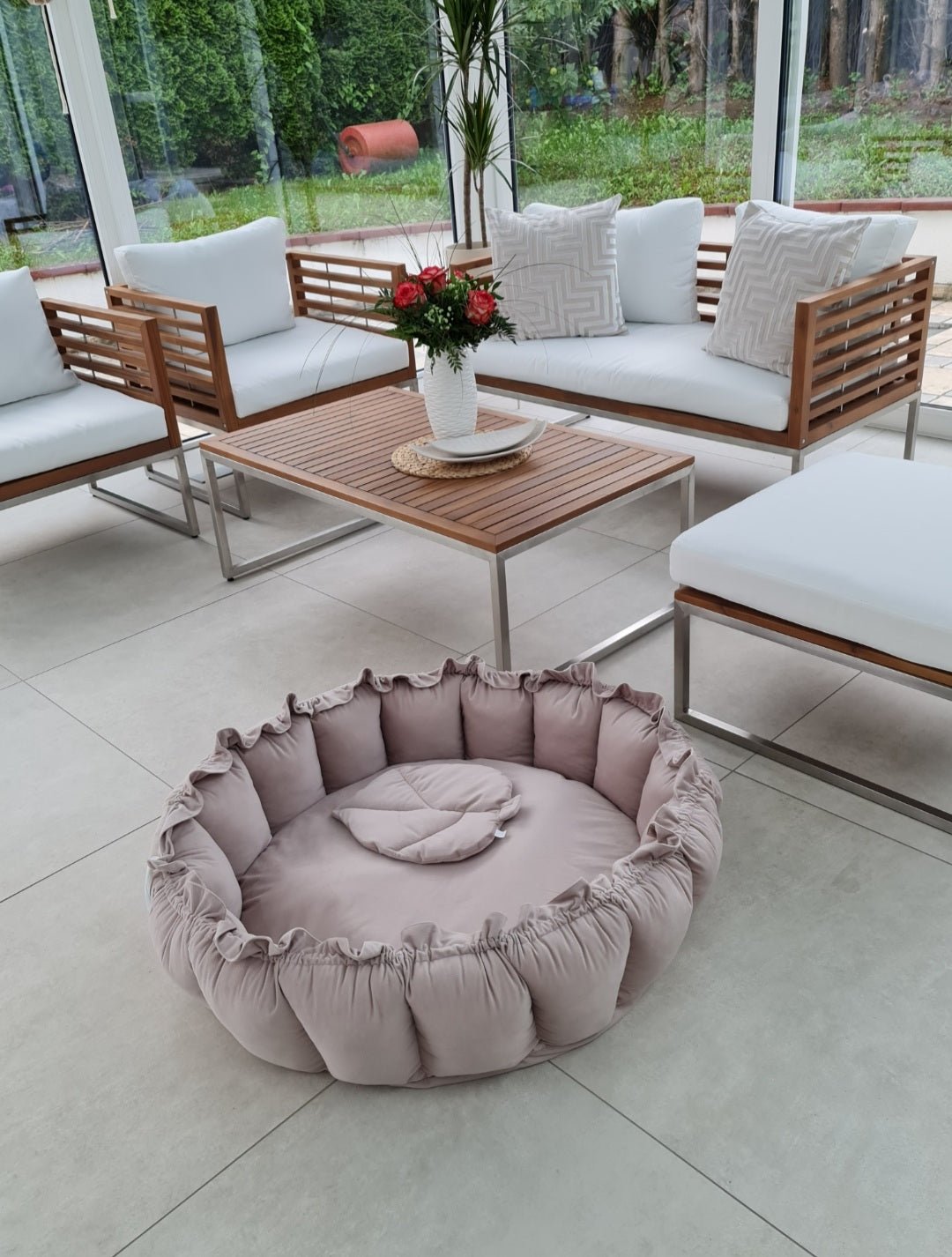 Babynest 2in1-Latte inkl. ein Blattkissen - Lovely Detail