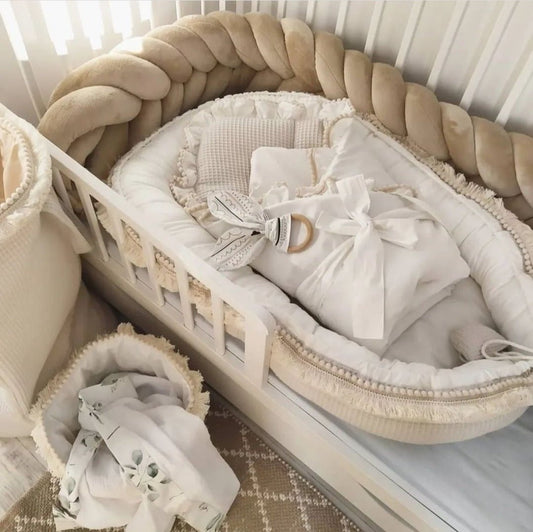 Boho Babynest Waffelpique - Lovely Detail