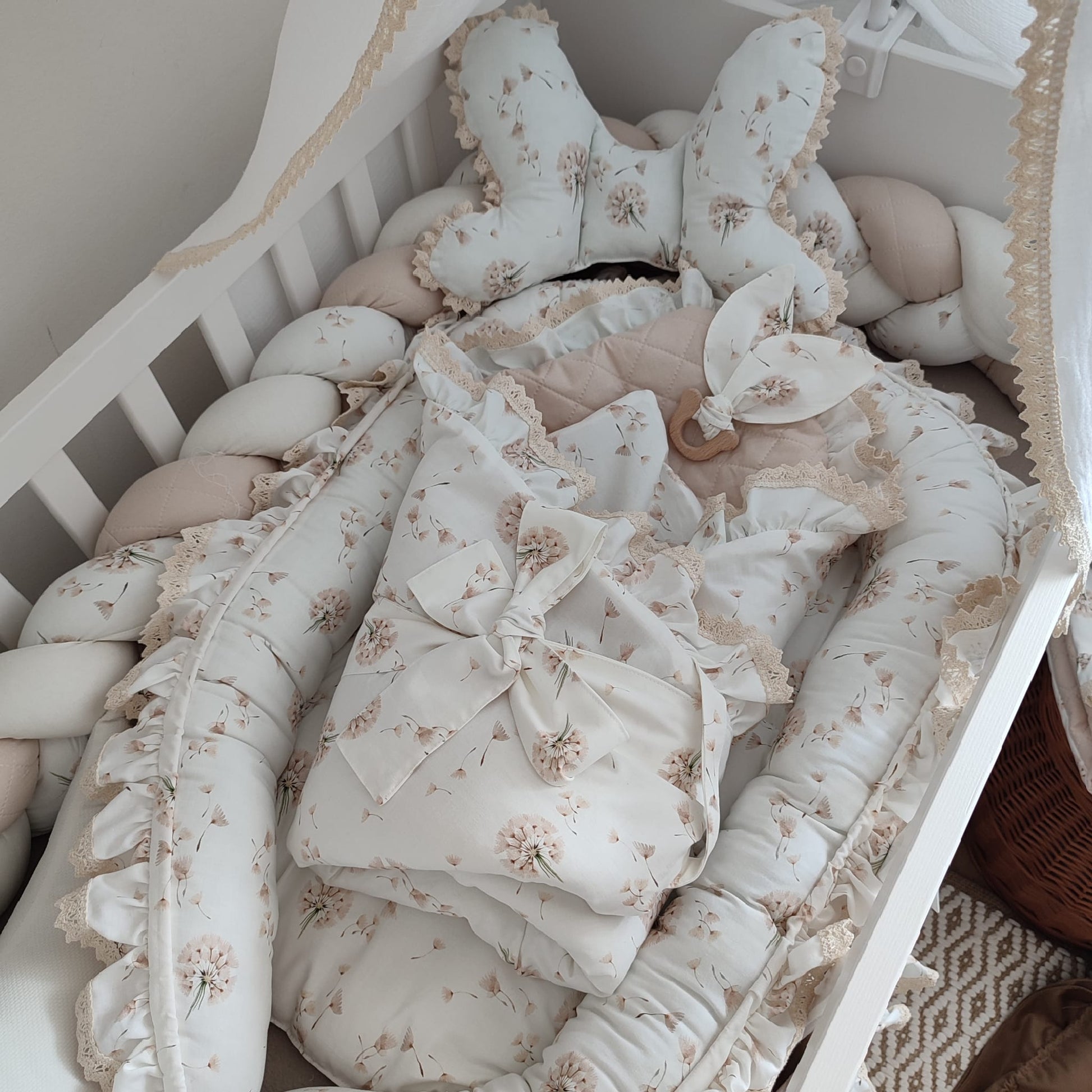 Einschlagdecke-Babyhörnchen Pusteblume - Lovely Detail