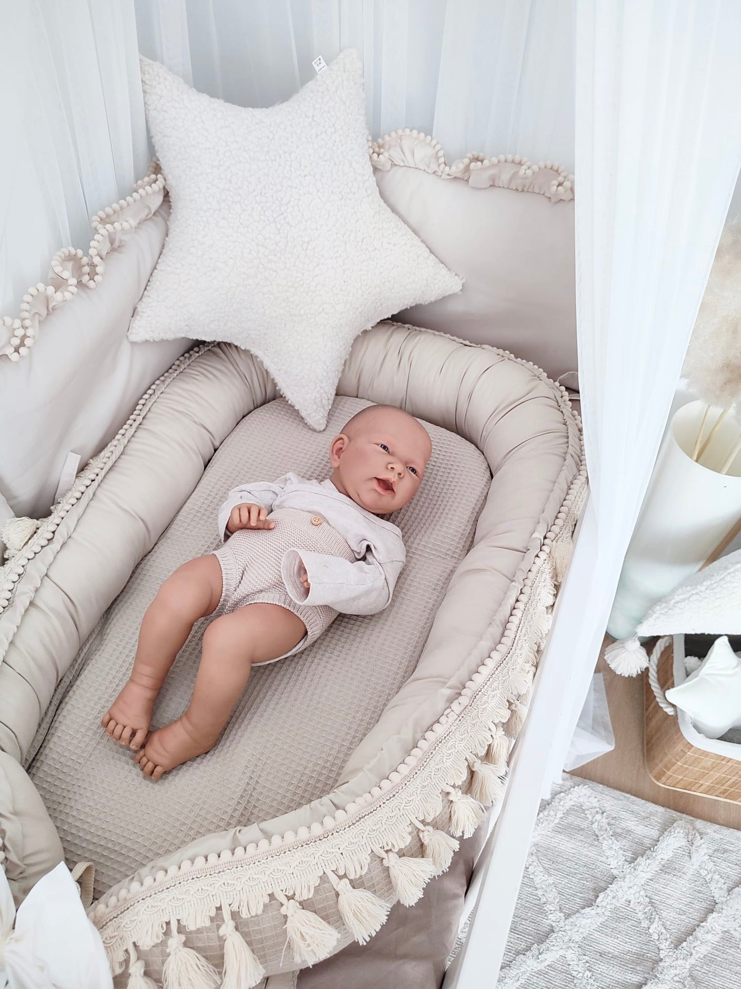 Babynest Boho Nude Waffelpique
