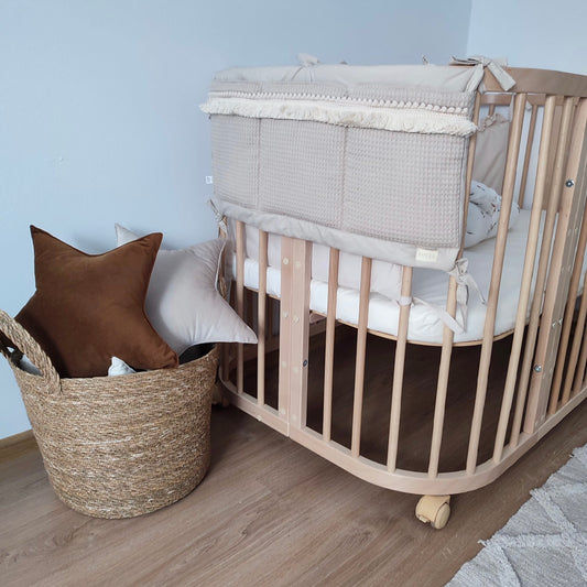 Bettorganizer Waffelpique Beige