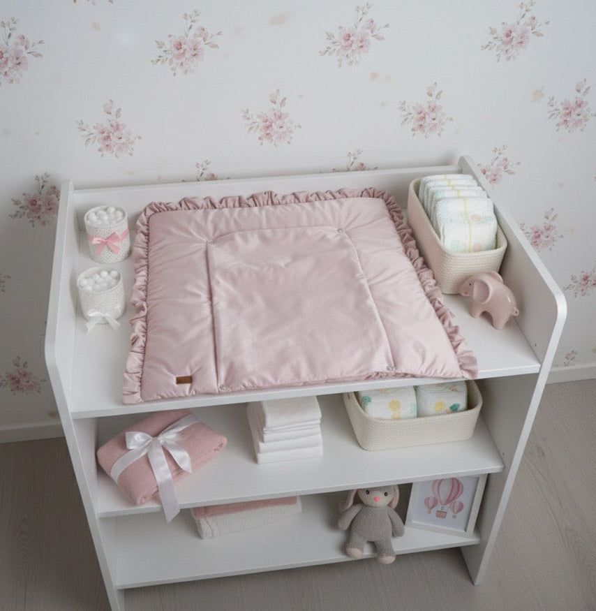 Wickelauflage Samt- Puderrosa