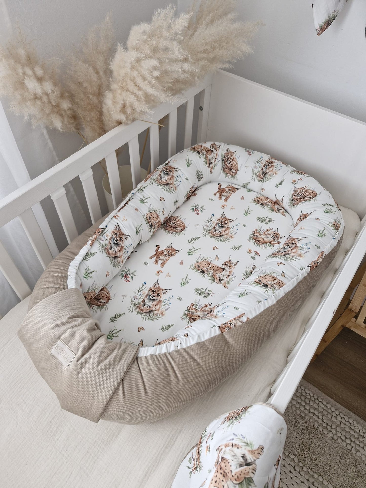 Luxus Babynest – mit bezauberndem Fuchs-Design