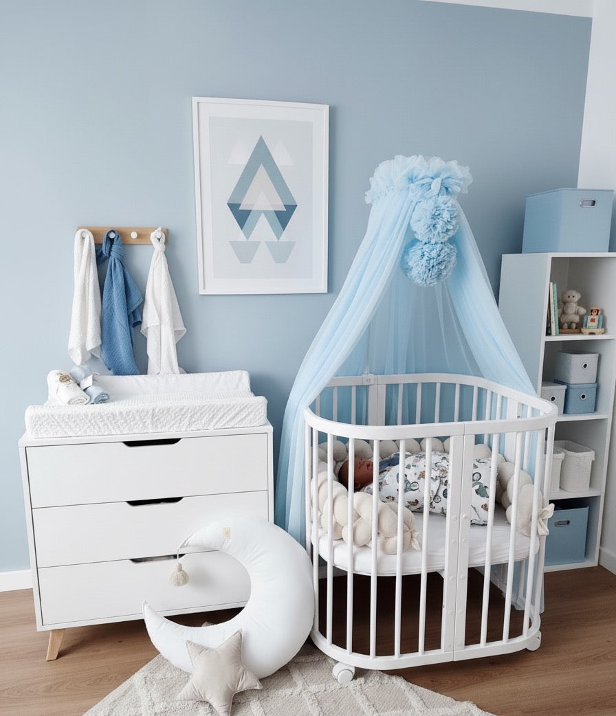 Ponponhimmel - Babyblau