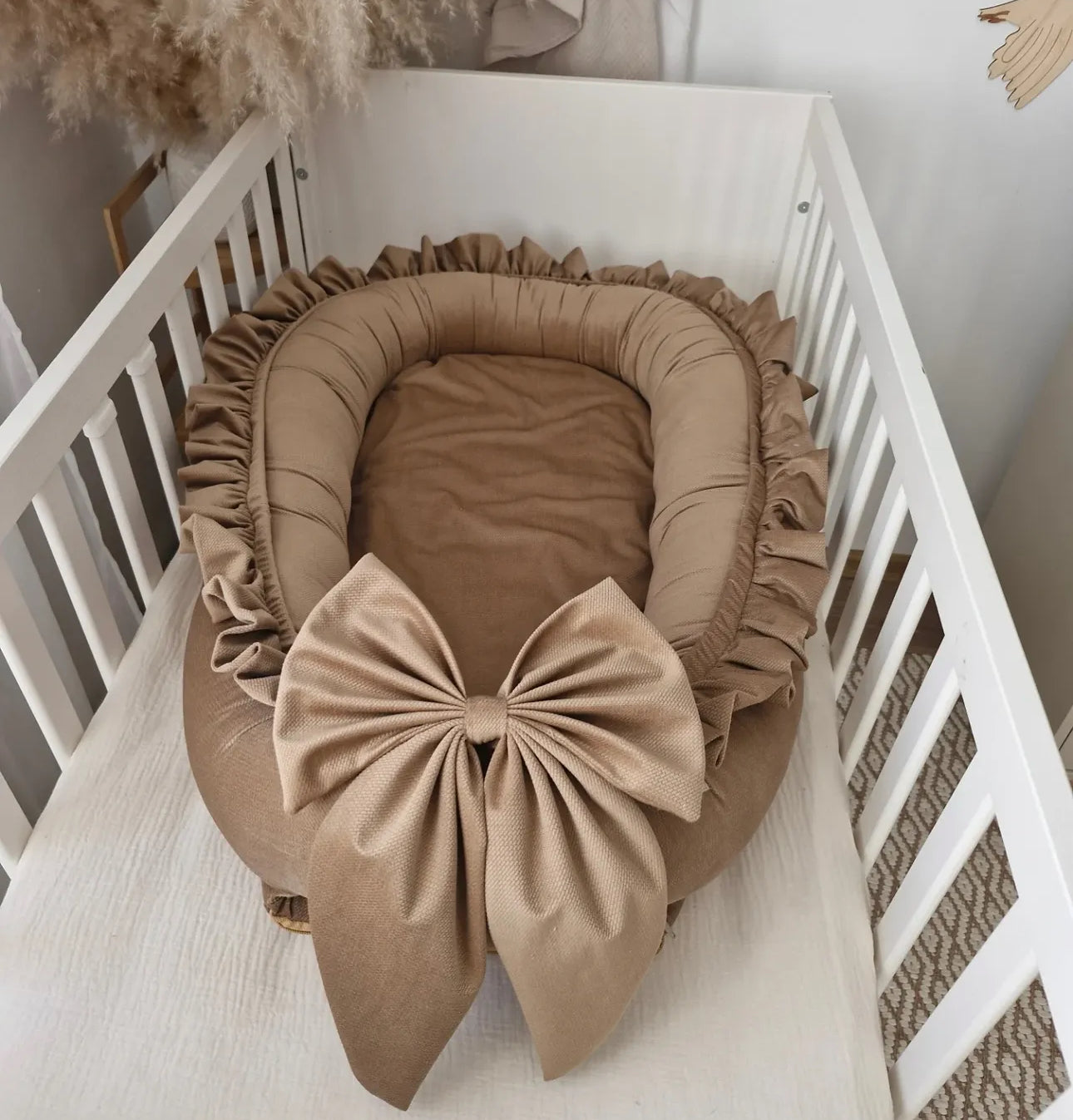 Babynest-Samt Schoko
