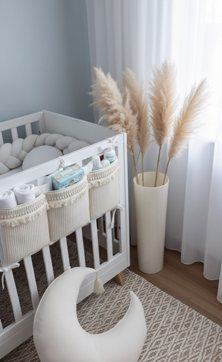 Bettorganizer Wafellpique Boho Ecru