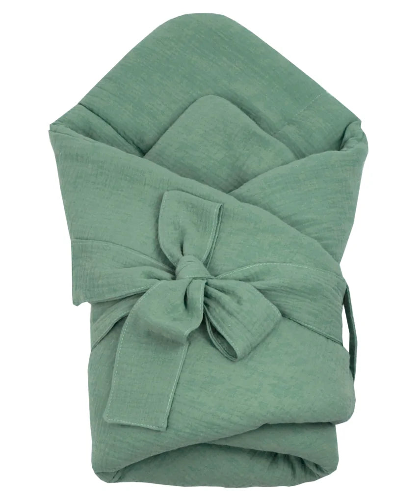 Baby Einschlagdecke  „Elegant” Mint