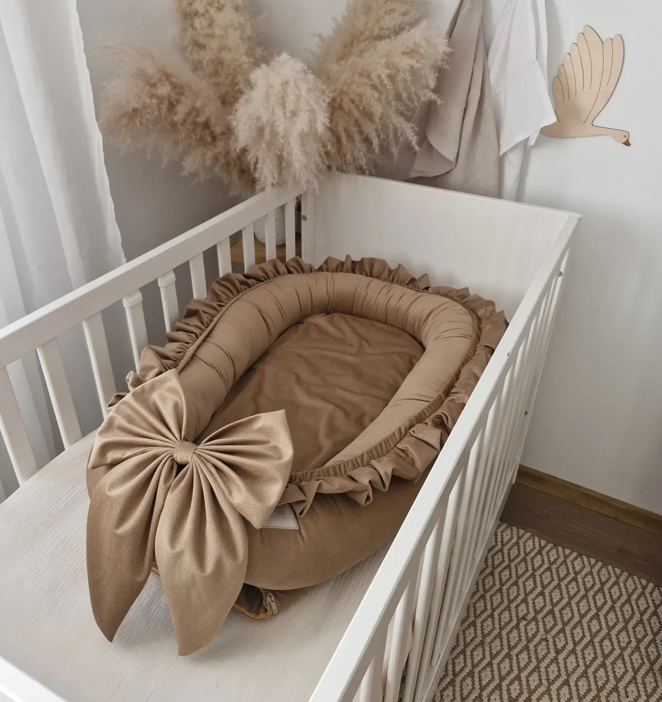 Babynest-Samt Schoko