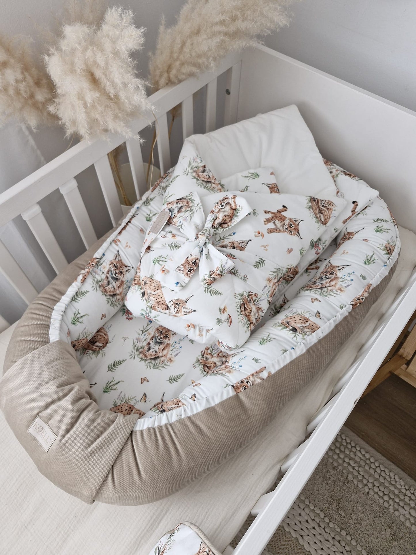 Einschlagdecke/Puckdecke mit Kissen „Fuchs“