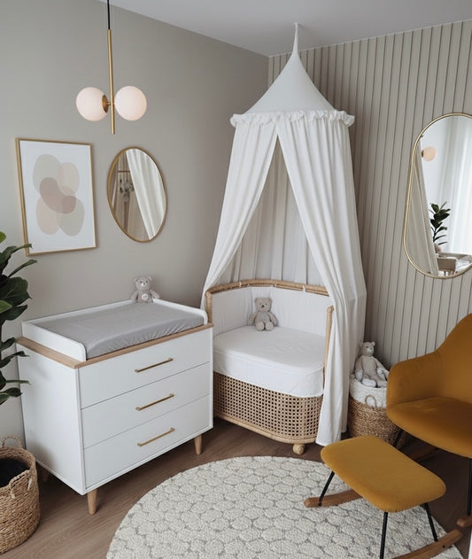 Baldachin-Musselin Ecru