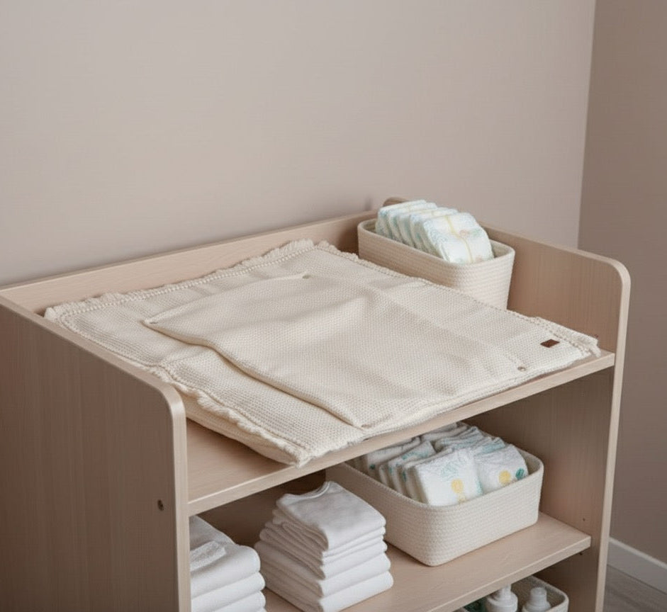 Wickelauflage Boho-Ecru