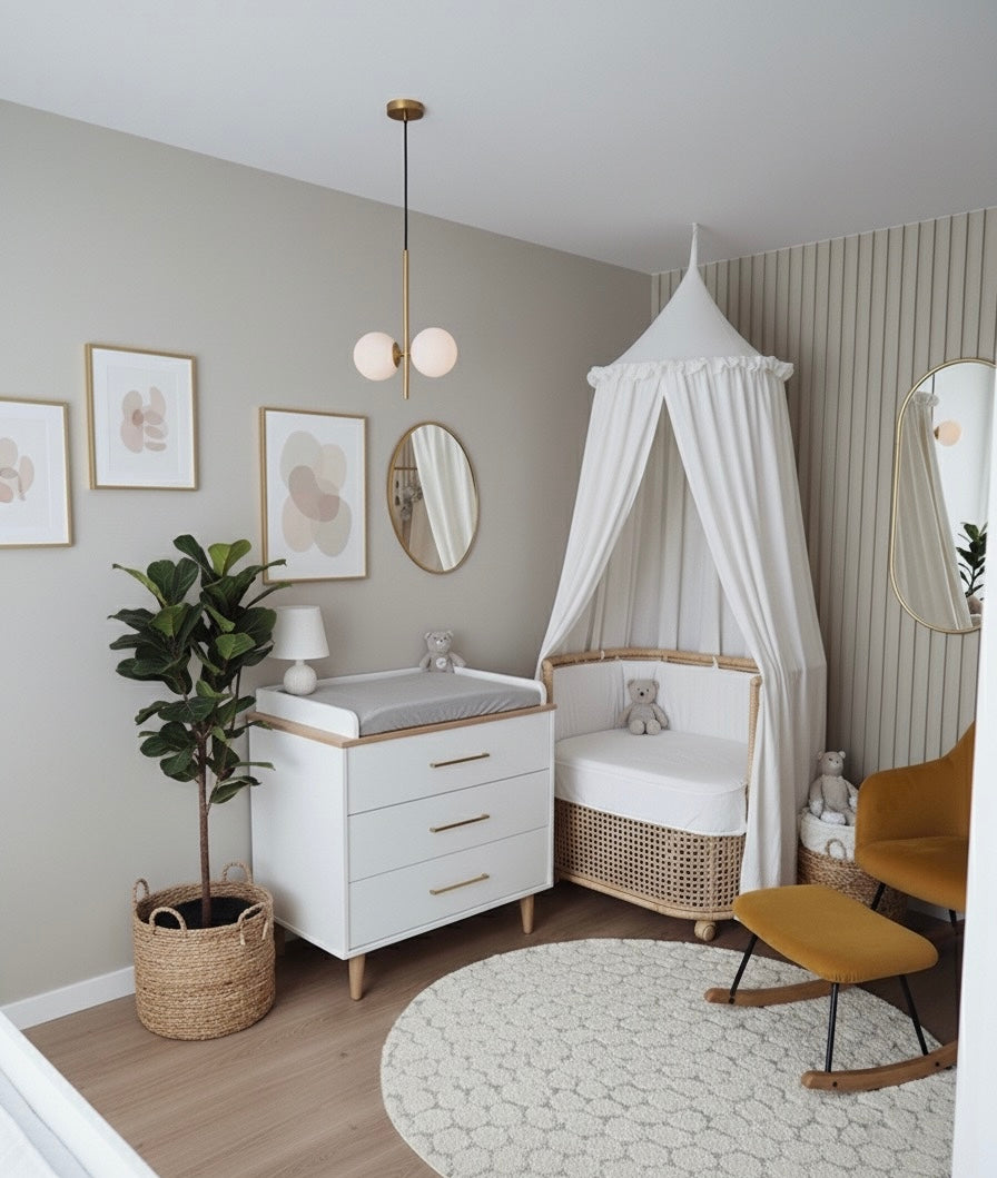 Baldachin-Musselin Ecru