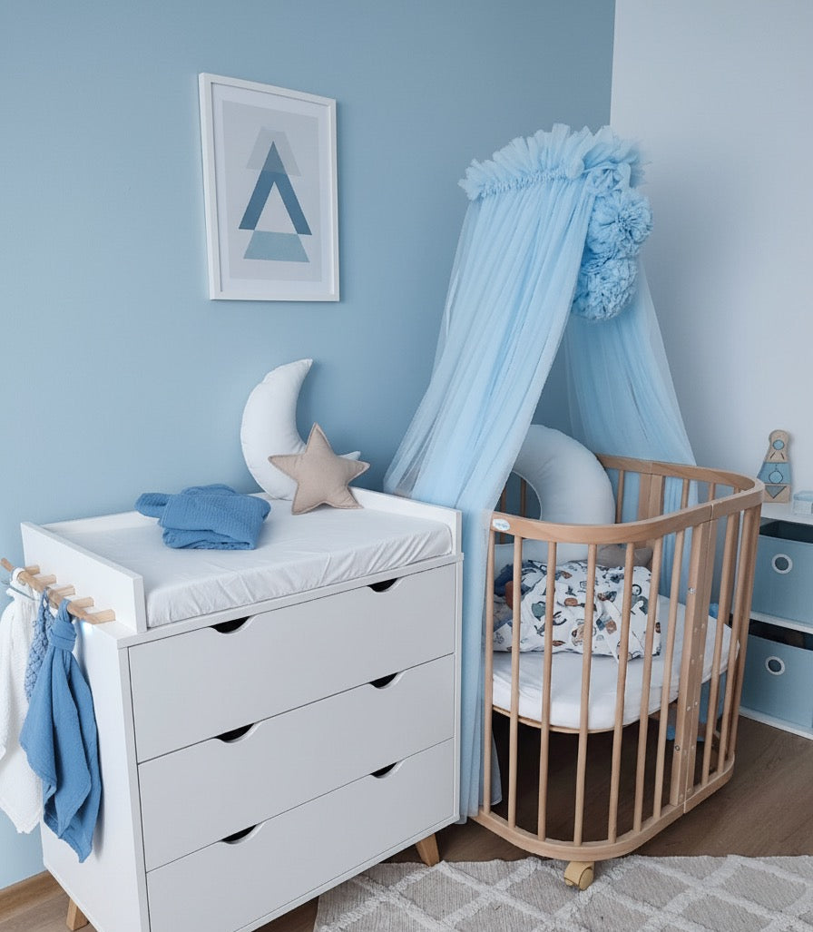 Ponponhimmel - Babyblau