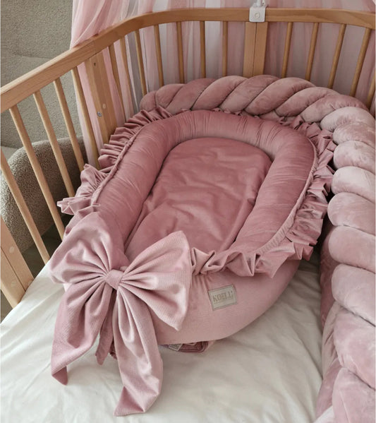 Babynest-Altrose Samt