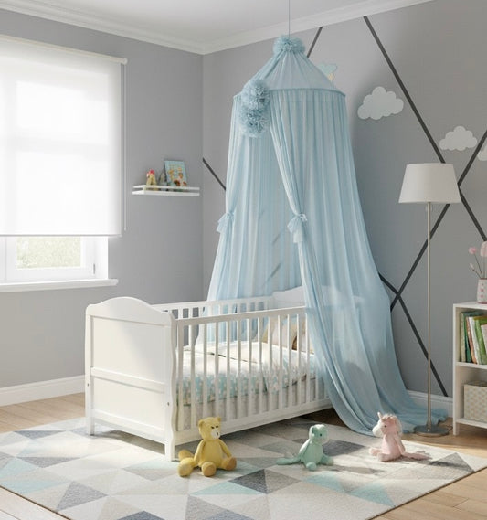 Baldachin-Babyblau
