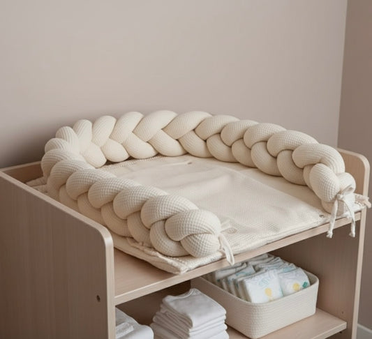 Bettschlange-Waffelpique 210cm -  Ecru