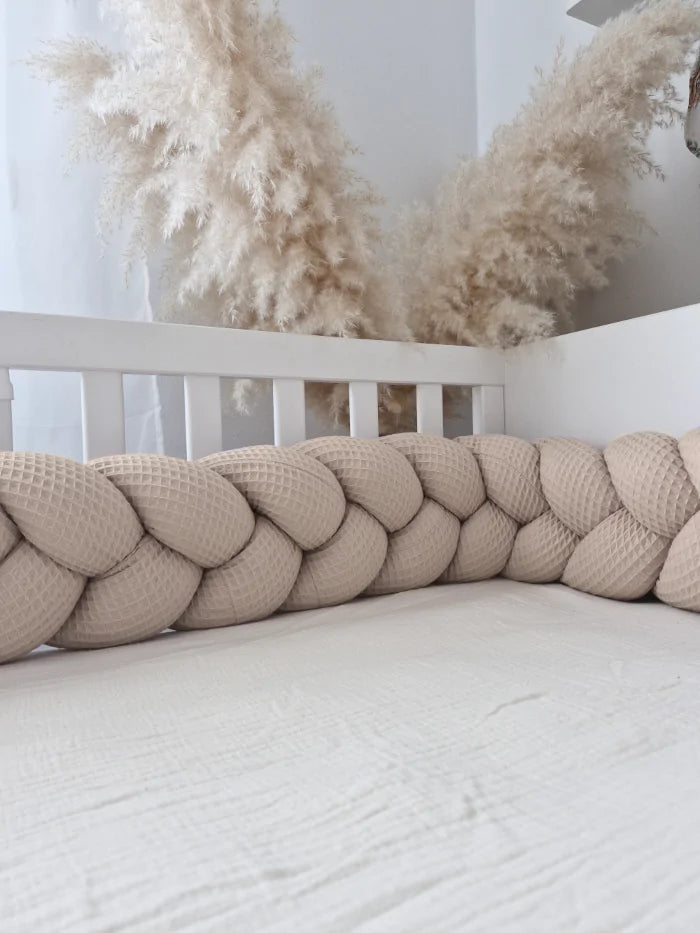 Bettschlange-Waffelpique 210cm-Beige