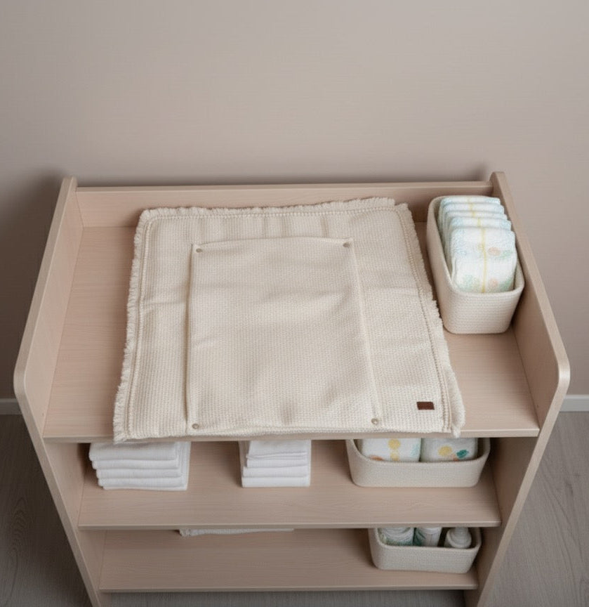 Wickelauflage Boho-Ecru