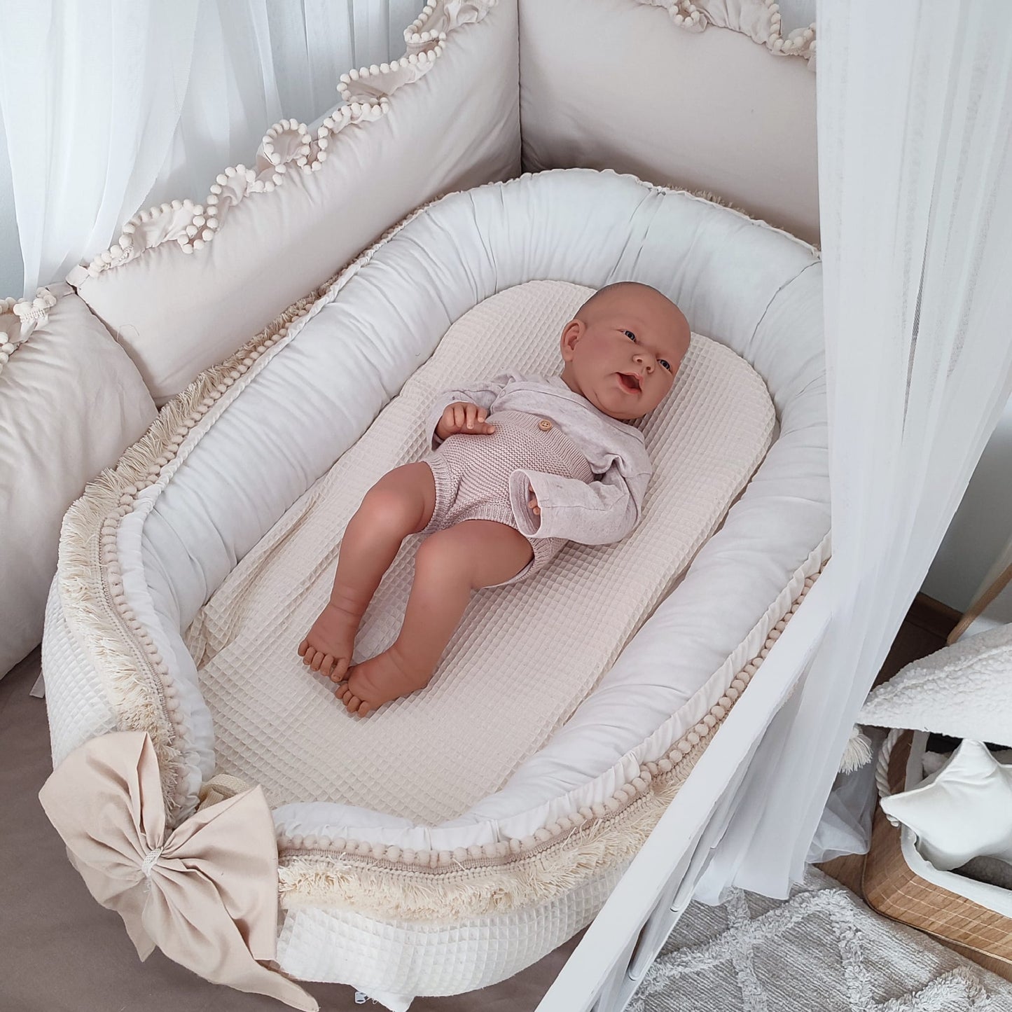 Boho Bettumrandung-Beige