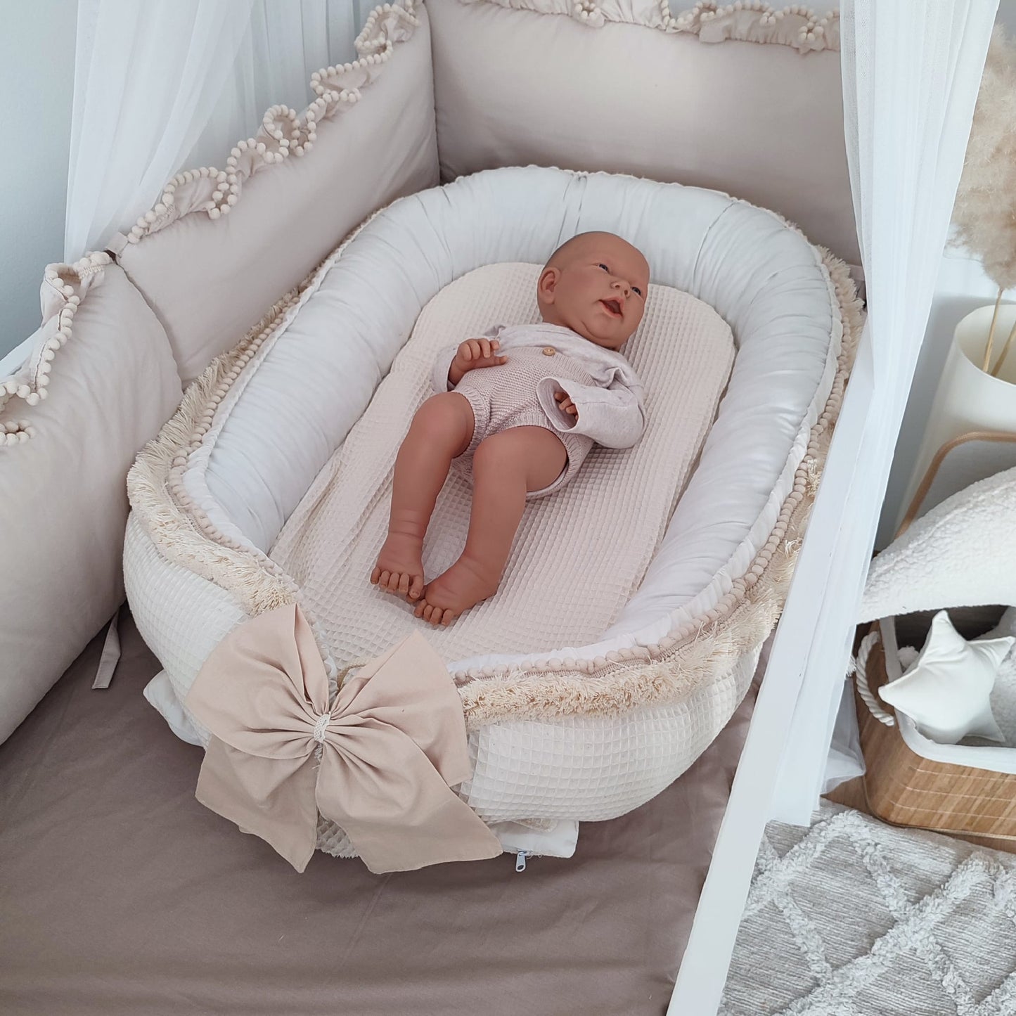 Boho Bettumrandung-Beige