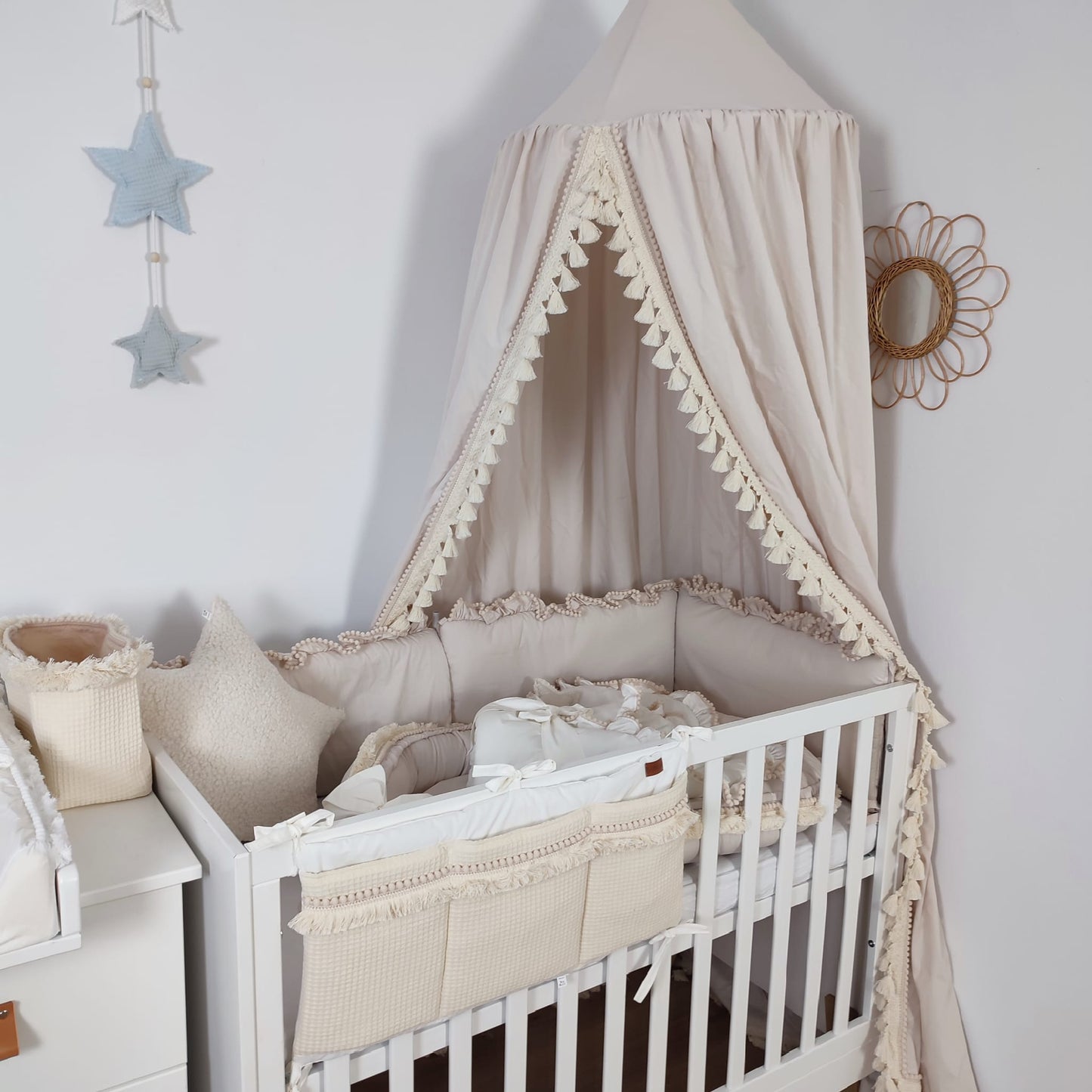 Boho Bettumrandung-Beige
