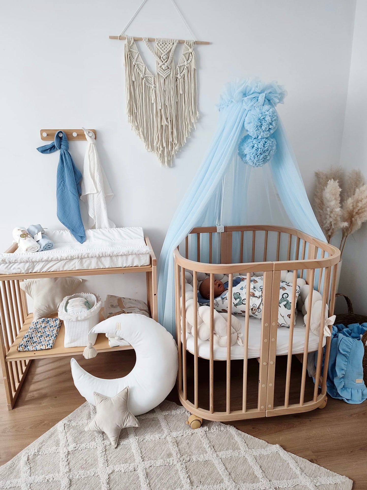 Ponponhimmel - Babyblau