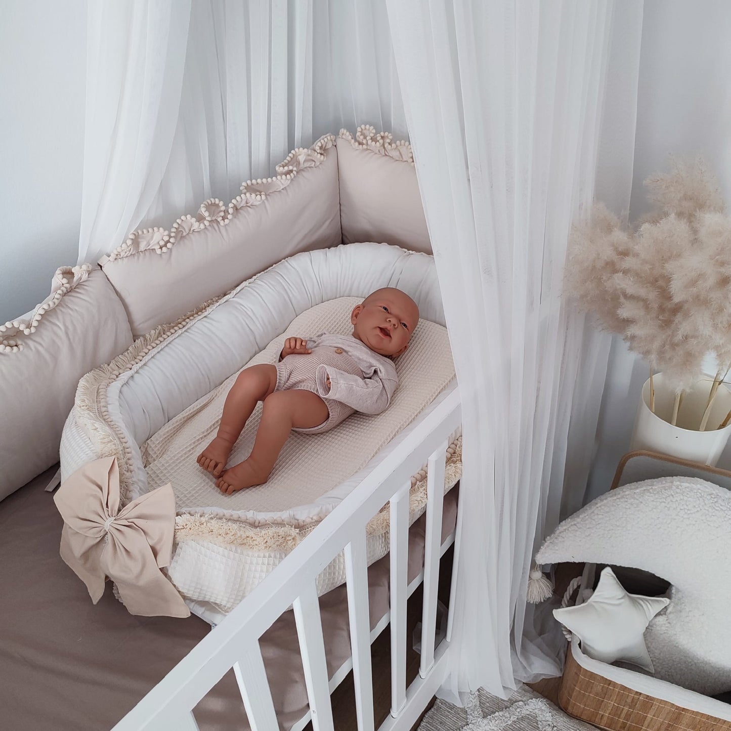 Boho Bettumrandung-Beige