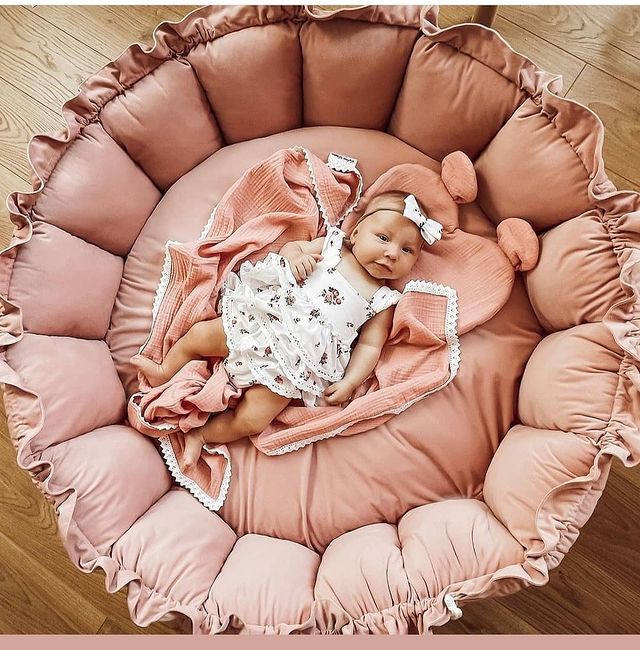 Babynest 2in1-Altrose inkl. ein Blattkissen - Lovely Detail