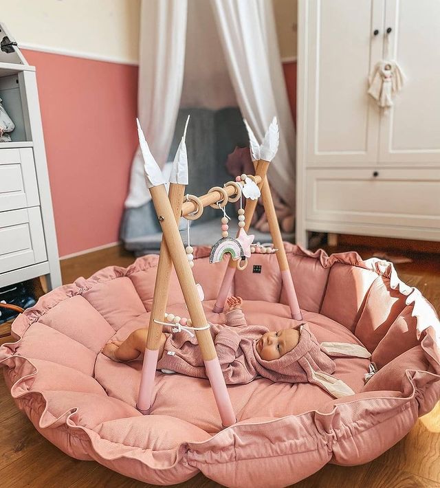 Babynest 2in1-Altrose inkl. ein Blattkissen - Lovely Detail