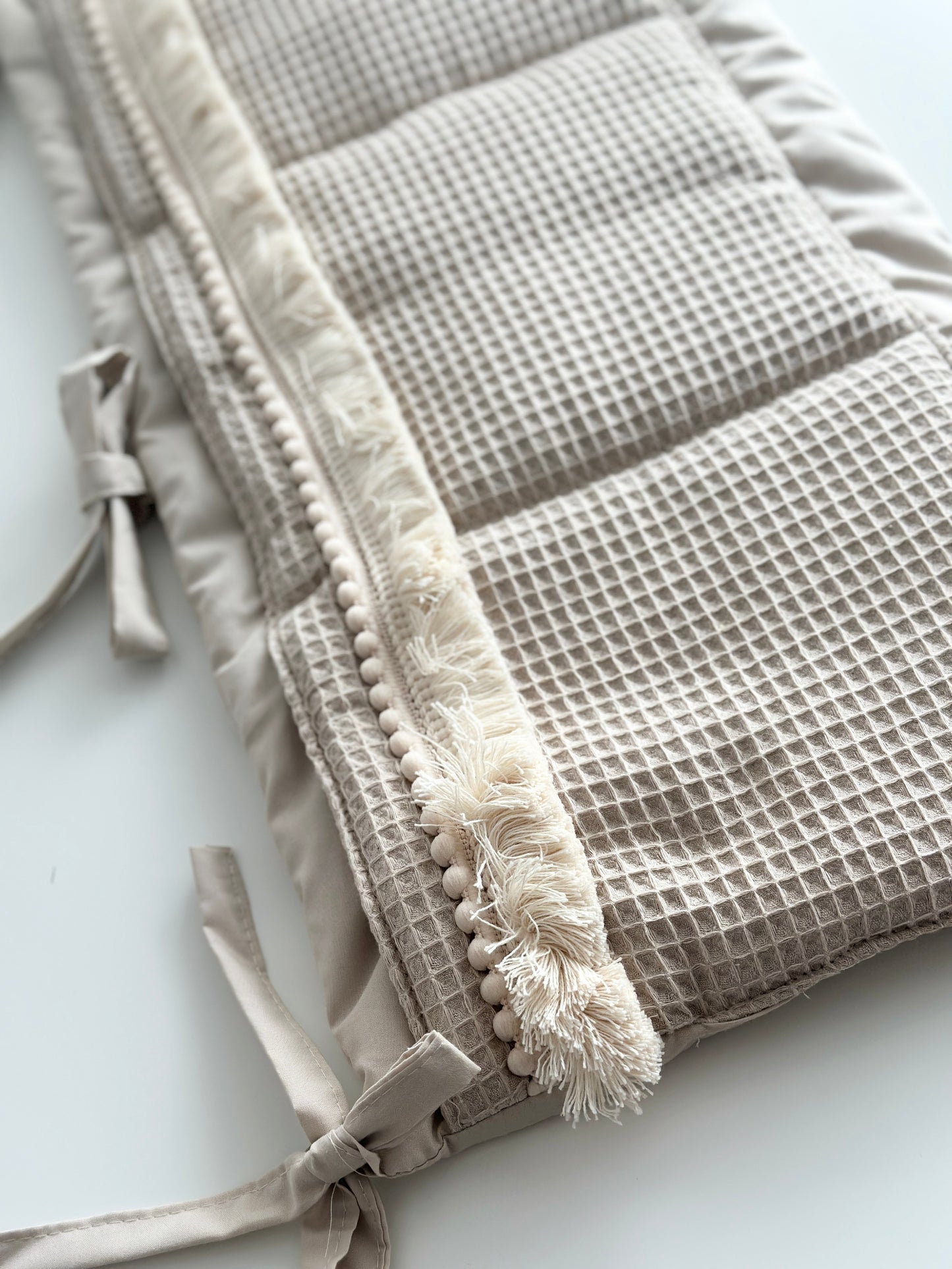 Bettorganizer Waffelpique Beige
