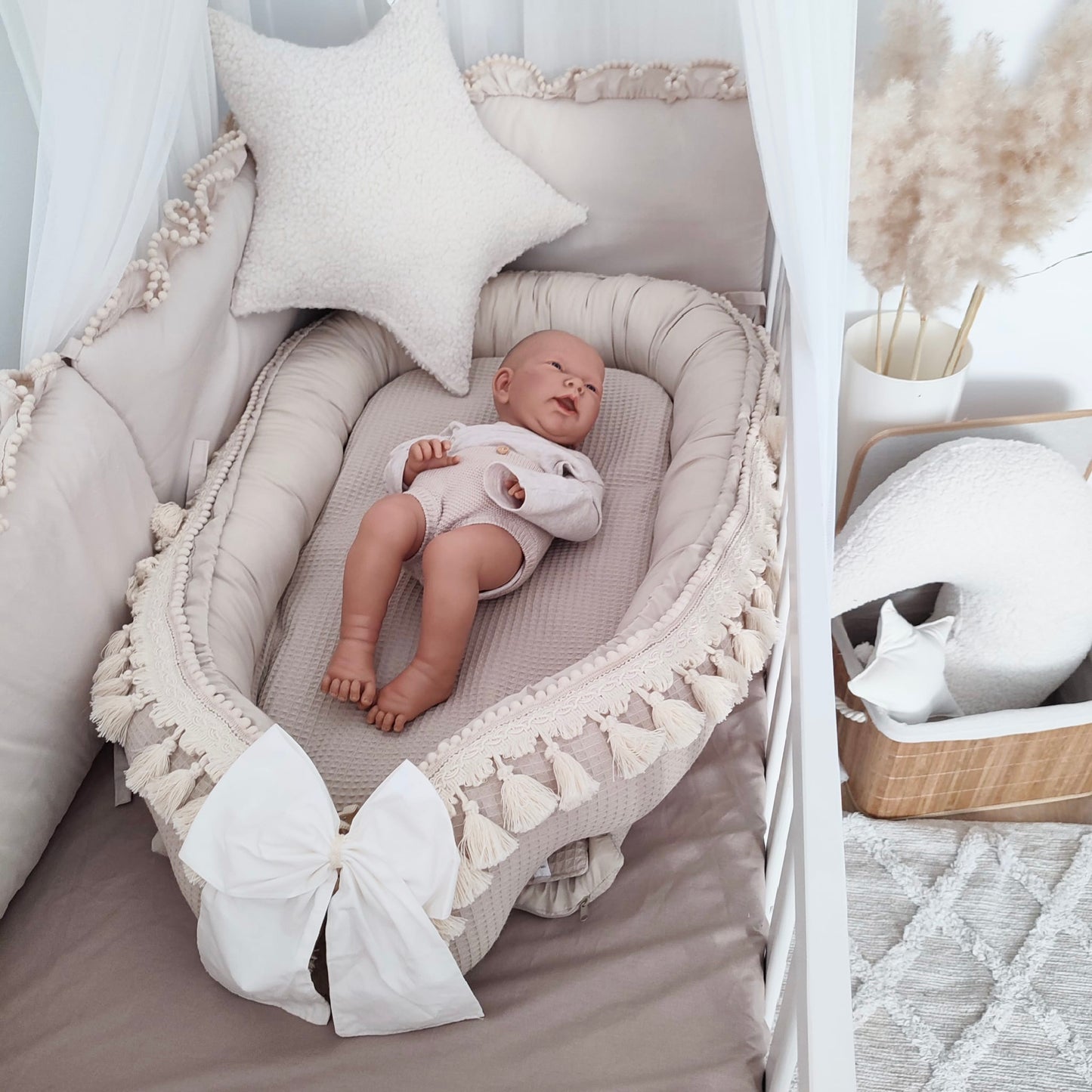 Babynest Boho Nude Waffelpique
