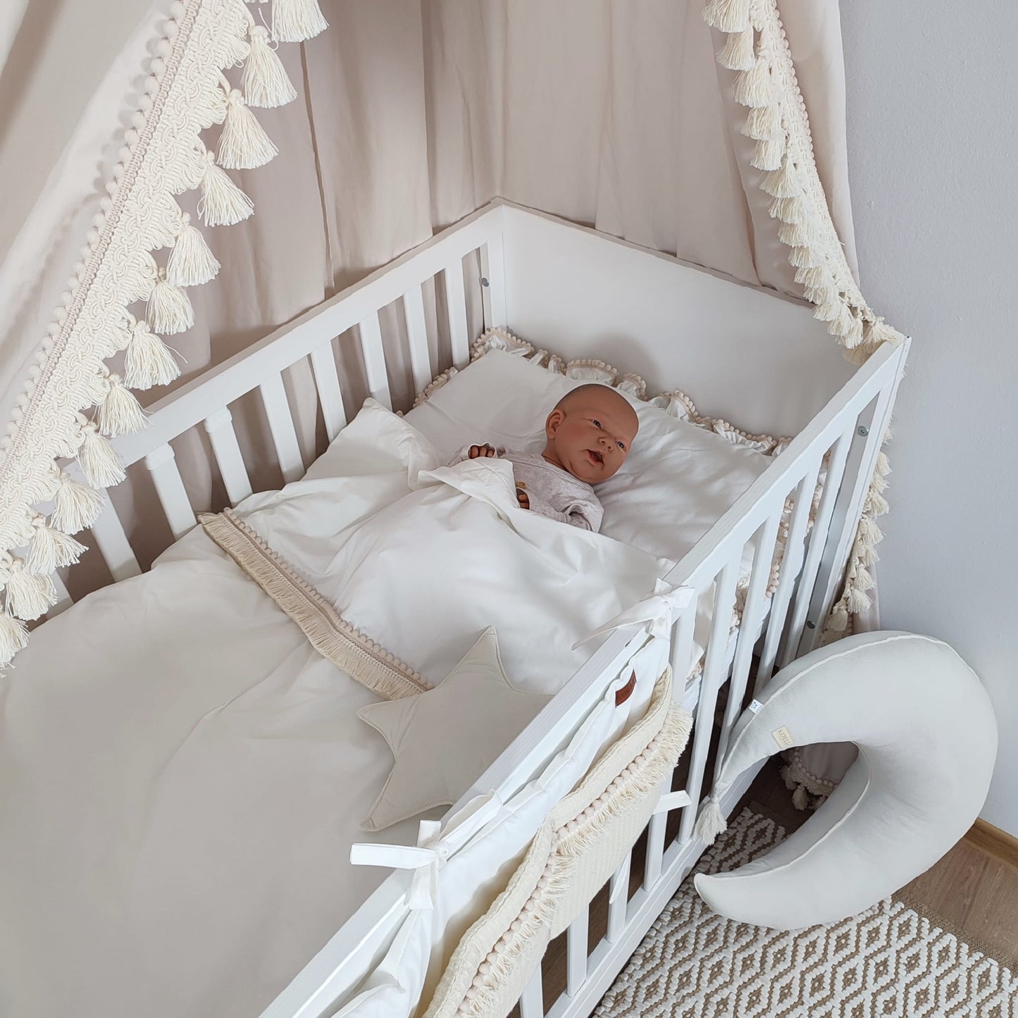 Boho Bettwäsche Ecru