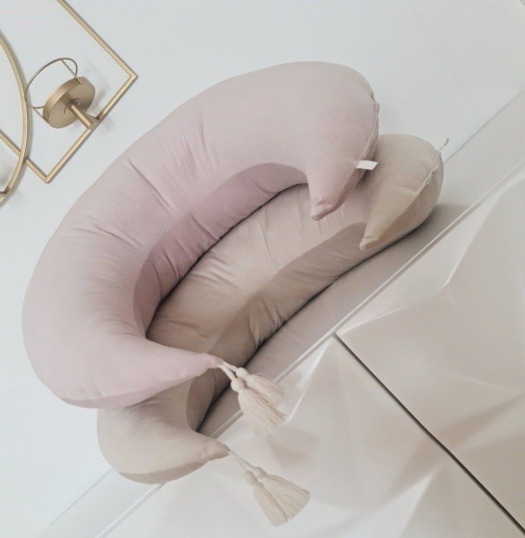 Stillkissen Halbmond Samt-Beige - Lovely Detail